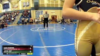 73 lbs Round 1 (8 Team) - Lennon Jaggers, Delta Wrestling Club Inc. vs Acelynn Bausch, Oak Hill Wrestling Club