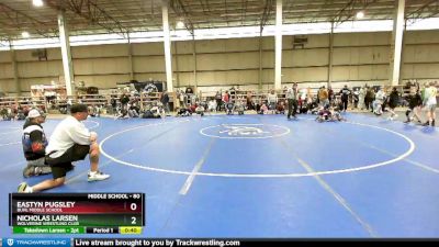 80 lbs Cons. Round 4 - Nicholas Larsen, Wolverine Wrestling Club vs Eastyn Pugsley, Buhl Middle School