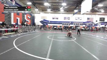 100 lbs Champ. Round 2 - Mia Almendariz, Temecula Valley vs Alexandria Knapp, Martin Luther King