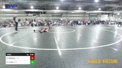 101 lbs Round Of 32 - Dawson Beckley, Team Tulsa Wrestling Club vs Keller Little, Moyer Elite