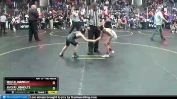 64 lbs Cons. Semi - Ryder Lodholtz, Pine River Youth WC vs Brock Johnson, Lowell WC