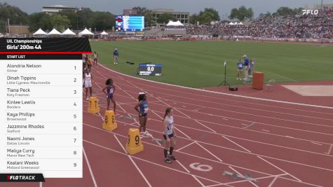 High School Girls' 200m 4A, Finals 1