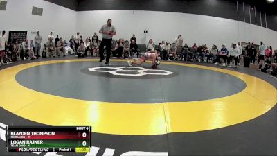 85 lbs Round 2 (6 Team) - Blayden Thompson, Rebellion vs Logan Rajner, Team Ohio