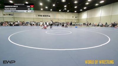 90 lbs Rr Rnd 1 - Americah Mills, Storm 7-12 vs Faith Bushor, Aztec Lady Warriors