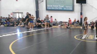 27 lbs Rr Rnd 3 - Delaney Coleman, CT Whale - W vs Madison Vigil, Mat Demon - W