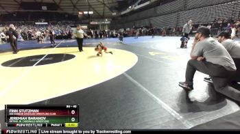 45 lbs Champ. Round 1 - Finn Stutzman, Gig Harbor Grizzlies Wrestling Club vs Jeremiah Baranov, Orting Jr. Cardinals Wrestling