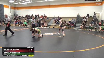 146-155 lbs Round 5 - Onyx VanderHorn, Cedar Rapids Kennedy vs Brooklyn Fistler, Center Point-Urbana