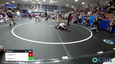 52-55 lbs Rr Rnd 3 - James Evans, Bartlesville Wrestling Club vs Avery Rosas, OKC Saints Wrestling