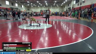 85 lbs Quarterfinal - Oliver Davidson, Tech Team vs Micah Donahue, No Nonsense Wrestling