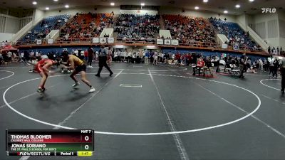 132 lbs Champ. Round 2 - Thomas Bloomer, Calvert Hall College vs Jonas Soriano, The St. Paul`s School For Boys