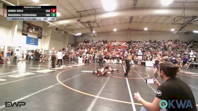 117 lbs Rr Rnd 1 - Jenna Delk, Sperry Wrestling Club vs Makenna Corradina, HURRICANE WRESTLING ACADEMY