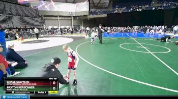 43 lbs Cons. Round 2 - Paxton Kerschner, Forks Wrestling Club vs Chase Sawyers, Kitsap Ironman Wrestling Club