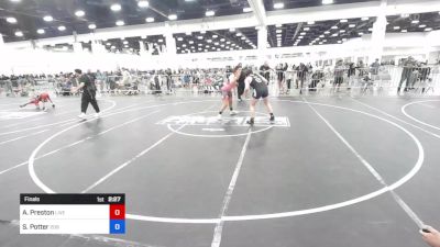 155 lbs Final - Annette Preston, Live Training vs Shaylin Potter, 209 Wrestling