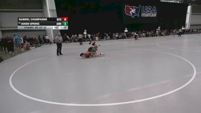 138 lbs Champ. Rd Of 32 - Gabriel Champagne, Nor Cal Take Down Wrestling Club vs Jaken Updike, Alber Athletics Wrestling Club