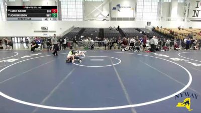 138 lbs Semifinal - Jordin Eddy, WRCL Wrestling Club vs Luke Dakin, Hyde Park Youth Wrestling Club