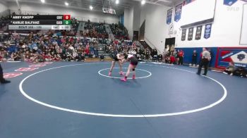 135 lbs Semifinal - Abby Knopp, Central vs Karlie Balfanz, Campbell County