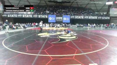 Boys 3A 106 lbs Cons. Semi - Mason Miracle, Hermiston vs Giovani Panfilo-Ortiz, Sedro-Woolley