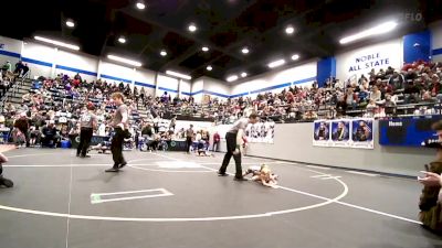 55 lbs Round Of 16 - Nolan Bush, Ada Youth Wrestling vs Bentley Hausam, Tecumseh Youth Wrestling