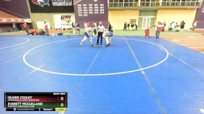 215 lbs Cons. Round 4 - Everett Mcclelland, Portage Wrestling Club vs Oliver Cooley, Jacksonville Area Wrestling