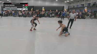126 lbs Cons. Quarters - Brand'n Edstrom, Team Idaho vs Oscar Brown, Scottsbluff Wrestling Club