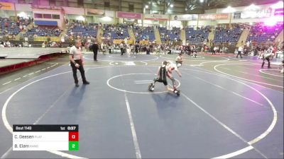 80 lbs Consi Of 16 #1 - Cooper Geesen, Platte Valley Middle School vs Bryson Elam, Rangely Panthers