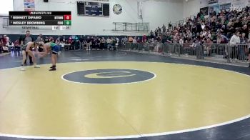 106 lbs Semifinal - Wesley Browning, Pendleton vs Bennett Difabio, Mountain View