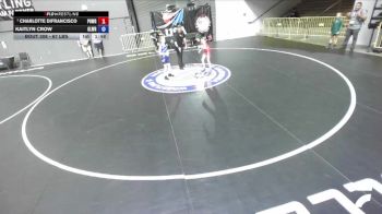 67 lbs Semis - Charlotte DiFrancisco, Poway Wrestling vs Kaitlyn Crow, Gladiator Wrestling