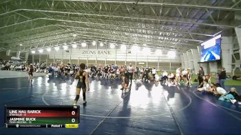 75 lbs Round 3 (4 Team) - Jasmine Buck, Team Arizona vs Line Nau Rarick, Utah Blue