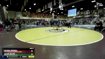 98 lbs Quarterfinal - Jacob Silvas, Granite Wrestling Club vs Jalissa Ortega, TUF California Wrestling Acade