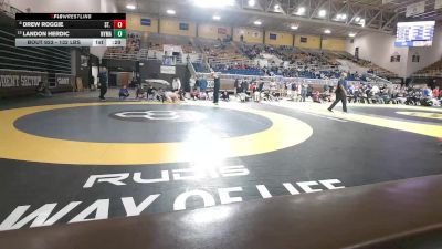 132 lbs 7th Place - Drew Roggie, St. Christopher's School vs Landon Herdic, New York Military Academy