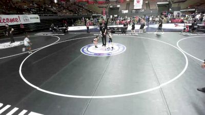 43 lbs Cons. Sub-semis - Hazel Grimley, California Grapplers vs Michael Macneilage, Ripon Tribe Wrestling Club