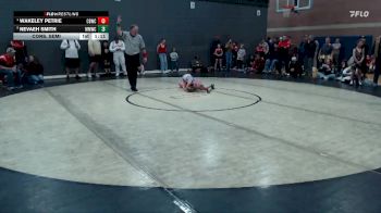 67 lbs Cons. Semi - Wakeley Petrie, Challis Blackheart Wrestling Club vs Nevaeh Smith, Mountain Man Wrestling Club