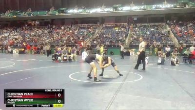 2A 120 lbs Cons. Round 1 - Christian Peace, East Davidson vs Christian Wylie, Maiden