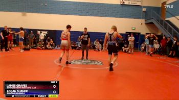 157 lbs Cons. Round 3 - James Graves, Bonners Ferry Wrestling Club vs Logan Shaver, Fighting Squirrels