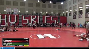 175 lbs Placement (16 Team) - Rylan Davis, Thompson HS vs Ben Crouse, Bob Jones