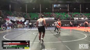 285 lbs Champ. Round 1 - Dawson Bartlett, Cherokee County vs Alejandra Hernandez, Fultondale
