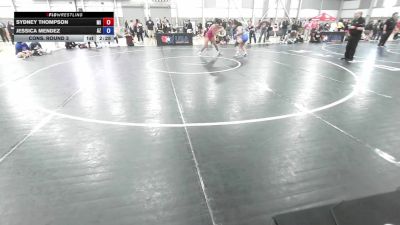 U20 Women - 65 lbs Cons. Round 3 - Sydney Thompson, MI vs Jessica Mendez, AZ