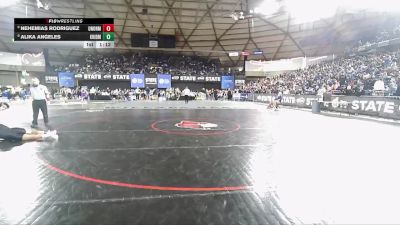 Boys 4A 132 lbs Champ. Round 2 - Nehemias Rodriguez, Union vs Alika Angeles, Kentridge