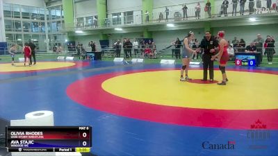 57kg Round 2 - Olivia Rhodes, Ukee Storm Wrestling vs Ava Stajic, Windsor WC