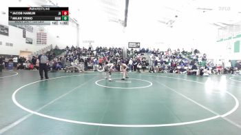 120 lbs Quarterfinal - Jacob Hamlin, Joel Barlow vs Miles Yorio, RHAM