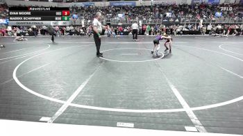 64 lbs Quarterfinal - Evan Moore, Odessa Youth Wrestling Club vs Maddix Schiffner, Monett Youth Wrestling
