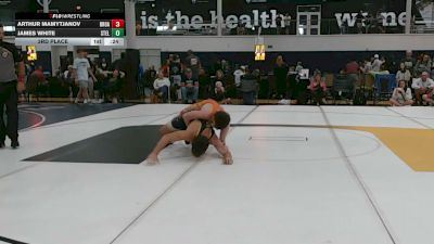 154 lbs 3rd Place - James Goodger IV, Broad Axe Green - HSC vs Caleb Dreibelbis, Steller Trained Malgus - HSC
