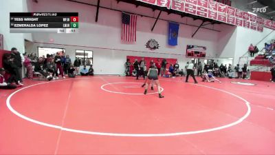 JH 126 lbs Cons. Round 6 - Tess Wright, Weatherford JH vs Ezmeralda Lopez, Lawton JH