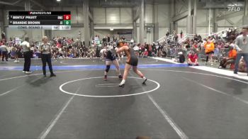 155 lbs Cons. Round 2 - Brandie Brown, Junction City vs Bently Pruitt, Beloit Wrestling Club