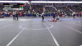 75 lbs Cons. Round 3 - Timber Perkins, Caney Valley vs Tenley Rott, Tiger