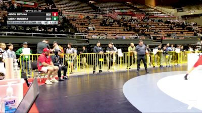 Cadet Boys Lower - 106 lbs Champ. Round 3 - Aiden Medina, Firebaugh High School Wrestling vs Uriah Holiday, Esperanza High School Wrestling