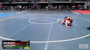 130 lbs Quarterfinal - Noah Rockhold, Eielson High School vs Jackson Carney, Wrangell Wolves