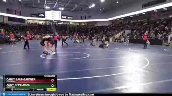 125 lbs Semifinal - Addy Appelhans, Anamosa vs Carly Baumgartner, Linn-Mar