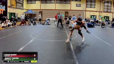 110 lbs Round 2 (10 Team) - Jeremy Carver, Diddy Elite vs Logan Barry, MQ Elite