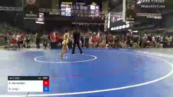 117 lbs Consi Of 16 #1 - Arianna Hernandez, Illinois vs Cali Leng, Ohio